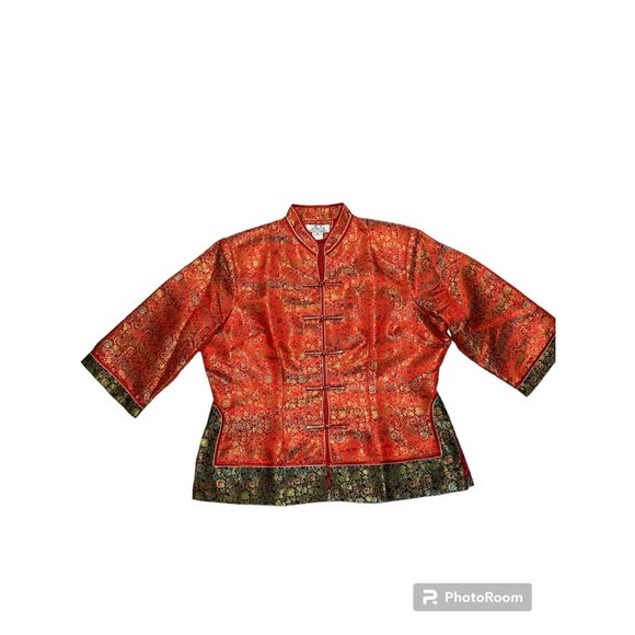 1950s Qing Yu Chinese Silk Jacket Size XL - Picture 4 of 10